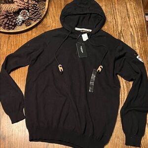 NWT Glostory Black Hoodie Sweater for Men